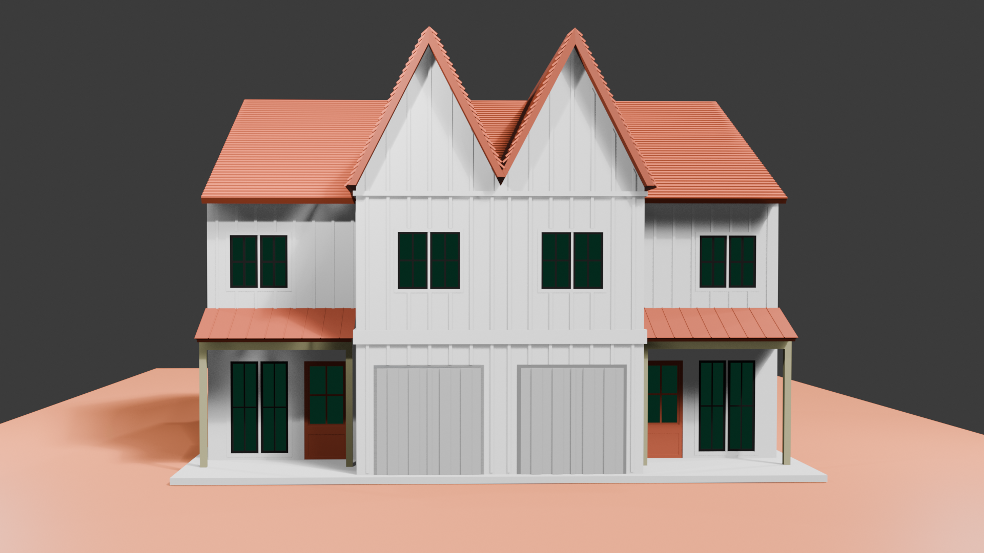 Modern Double-Storey House Exterior